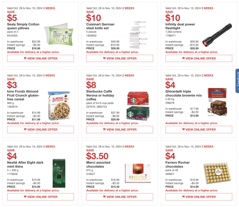 Costco Canada Coupons/Flyers Deals at All Costco Wholesale Warehouses